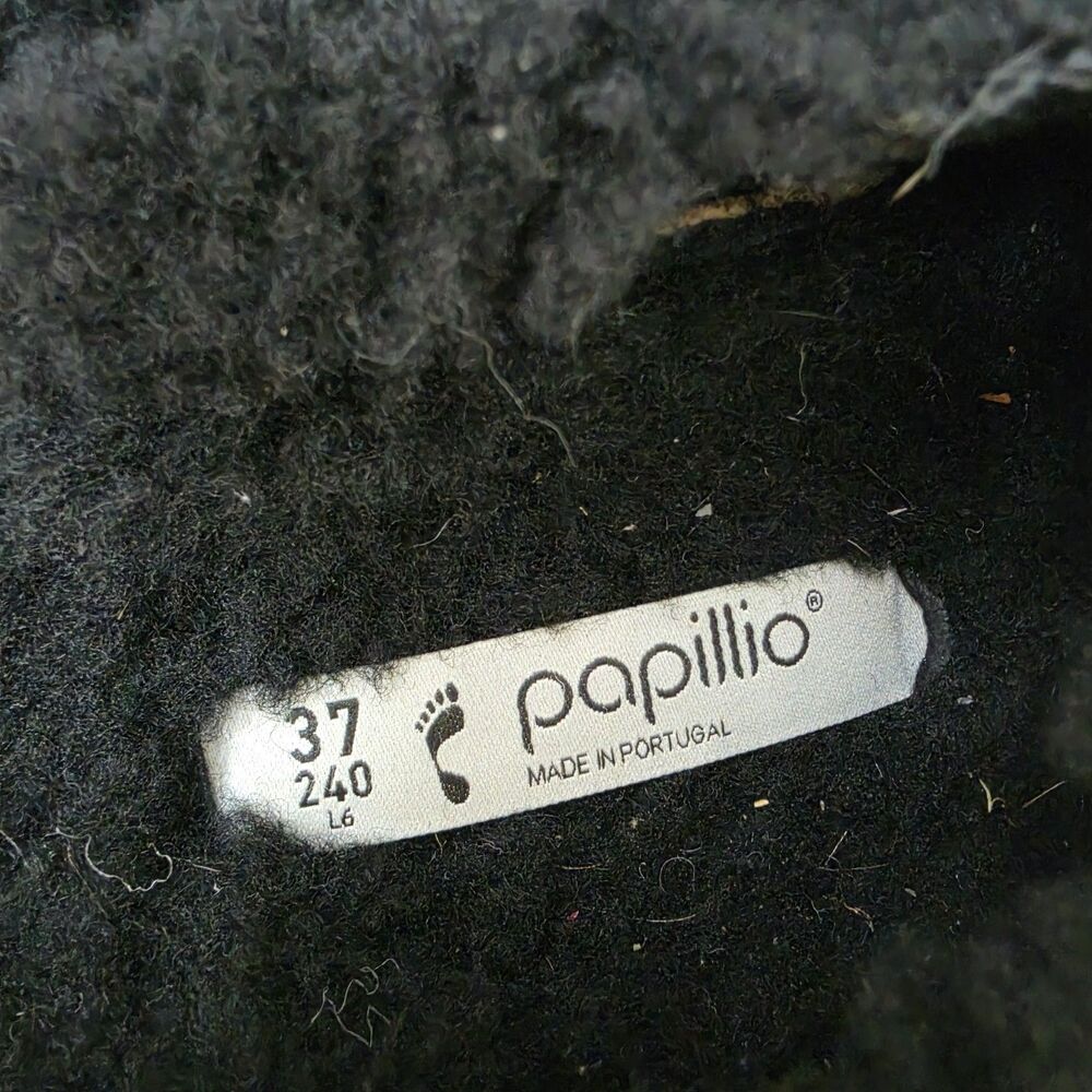 Birkenstock Papillo Boston Big Buckle Flex Platform Shearling Teddy Black 37 - Picture 10 of 10